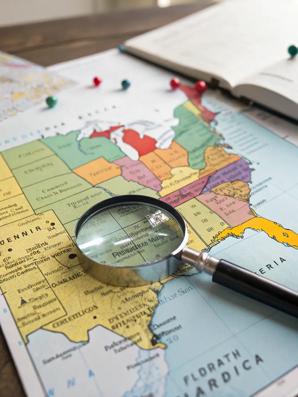 A map of a district with highlighted areas representing voter demographics and turnout rates.